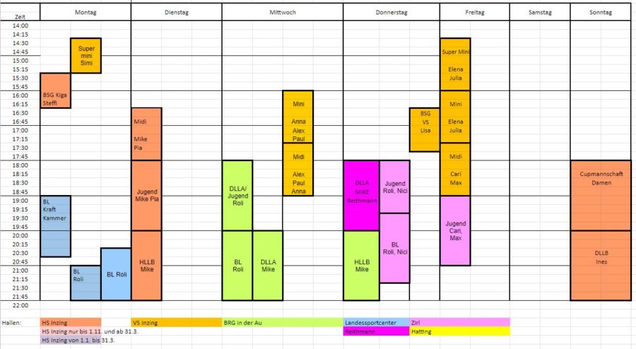 Volleyball Hallenplan final