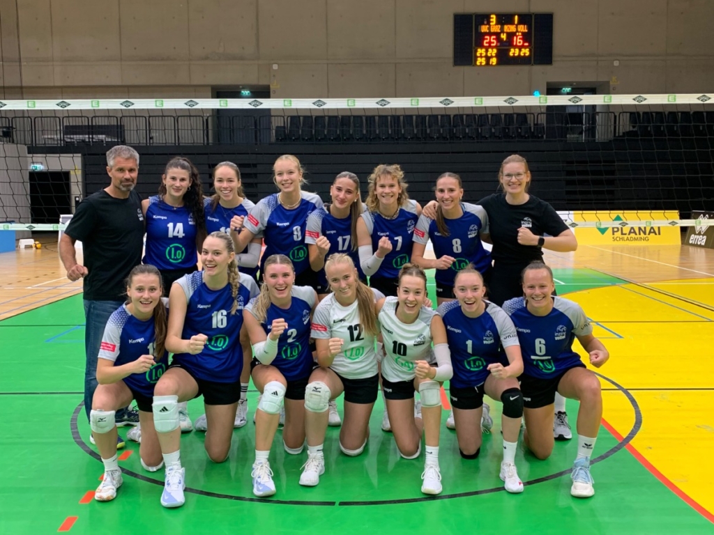 Erstes Erstligaspiel für SG inzingvolley/Mils gegen UVC Holding Graz
